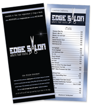 Edge Salon Rack Card