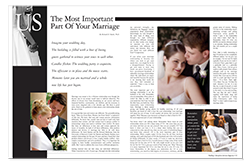 Weddings and Receptions Magazine Layout